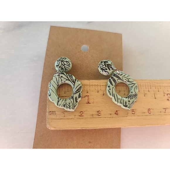 925 Multicolored Leaf Themed Polymer Clay Jewelry Set, NEW - Picture 9 of 10